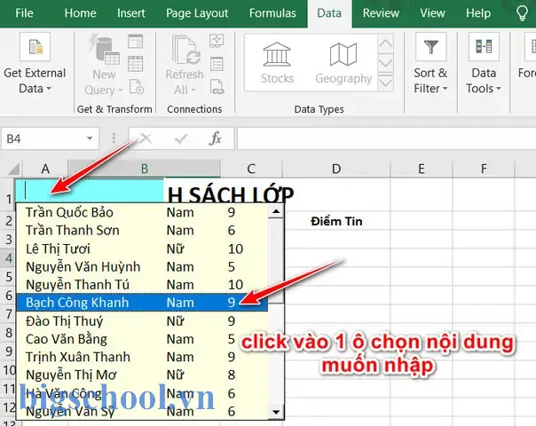 Nhập Liệu Excel Tại Nhà