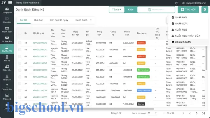 Phần Mềm Thu Học Phí Bằng Excel: Giải Pháp Tiết Kiệm, Linh Hoạt Và Hiệu Quả Cho Các Trường Học 7 Phần Mềm Thu Học Phí Bằng Excel