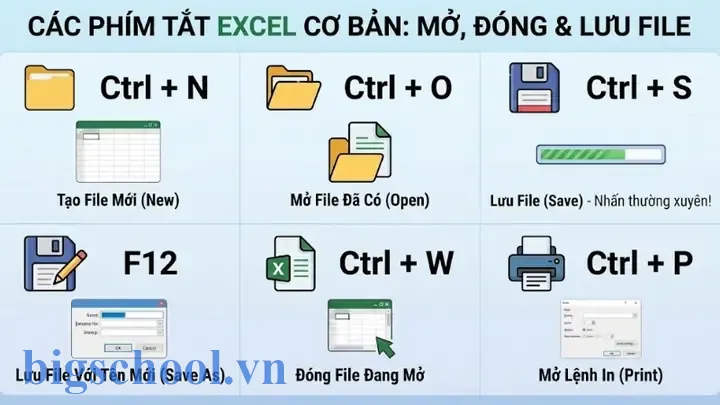 Phím Tắt Lưu File Excel: Tối Ưu Hóa Quy Trình Làm Việc Và Tăng Năng Suất 1 Phím Tắt Lưu File Excel