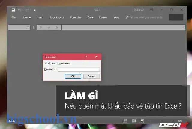 Quên Mật Khẩu Excel 2003