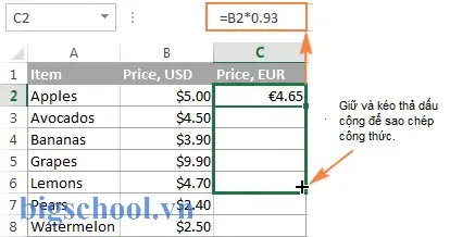 Sao Chép Công Thức Trong Excel: Hướng Dẫn Chi Tiết Và Các Mẹo Thủ Thuật Để Tăng Năng Suất 17 Sao Chép Công Thức Trong Excel