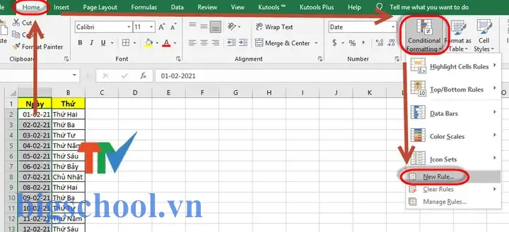 Cách Tô Màu Ngày Chủ Nhật Trong Excel: Hướng Dẫn Chi Tiết Từ Cơ Bản Đến Nâng Cao 9 Tô Màu Ngày Chủ Nhật Trong Excel