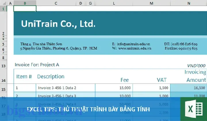 Trình Bày Bảng Excel Đẹp: Hướng Dẫn Chi Tiết Từ Cơ Bản Đến Nâng Cao ...