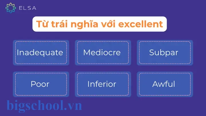 Từ Đồng Nghĩa Với Excellent