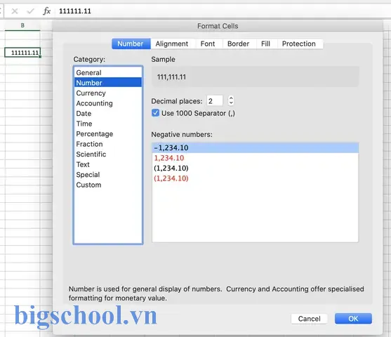 Use 1000 Separator In Excel
