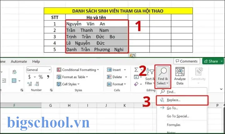 Xóa Khoảng Trắng Trong Excel
