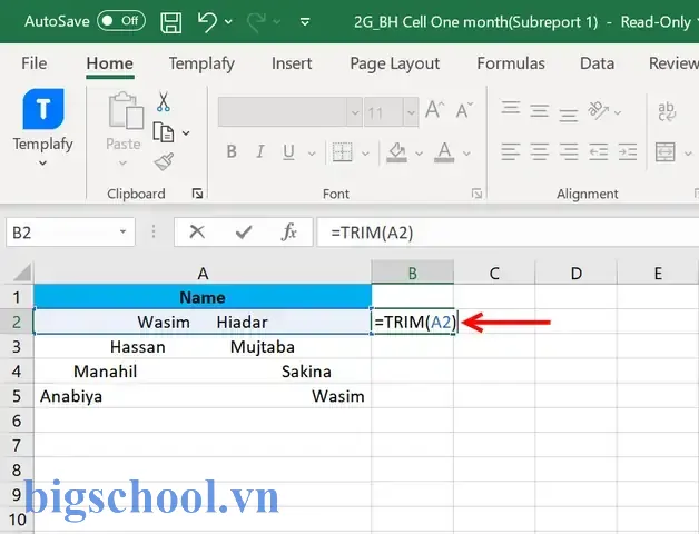 Cách Bỏ Dấu Cách Ở Đầu Dòng Trong Excel: Hướng Dẫn Chi Tiết 3 Bỏ Dấu Cách Ở Đầu Dòng Trong Excel