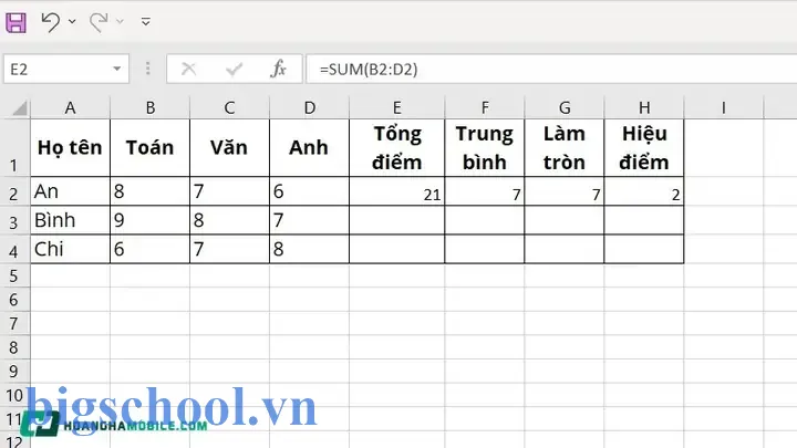 Các Hàm Cơ Bản Trong Excel Và Các Bài Tập Thực Hành 9 Các Hàm Cơ Bản Trong Excel Và Bài Tập