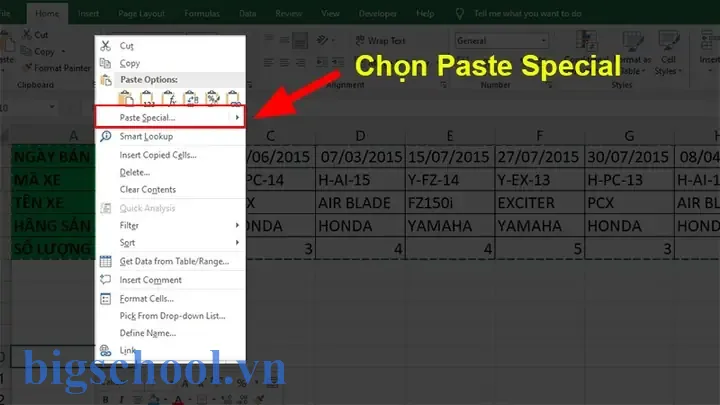 Cách Chuyển Hàng Ngang Sang Hàng Dọc Trong Excel
