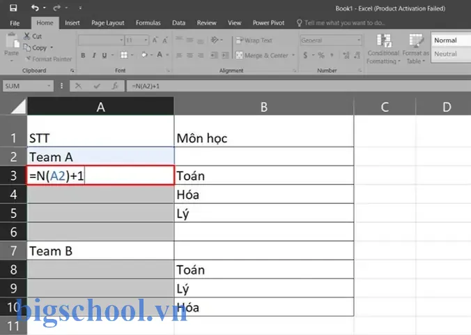 Cách Đánh Số Thứ Tự Không Liên Tục Trong Excel Cách Đánh Số Thứ Tự Không Liên Tục Trong Excel