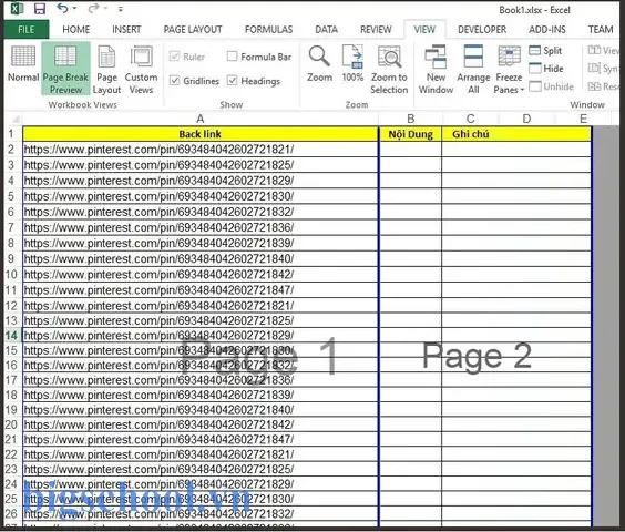 Cách Gộp Nhiều Trang Thành 1 Trang Trong Excel