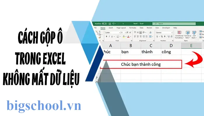 Cách Gộp Ô Trong Excel Mà Không Mất Dữ Liệu 1 Cách Gộp Ô Trong Excel Không Mất Dữ Liệu