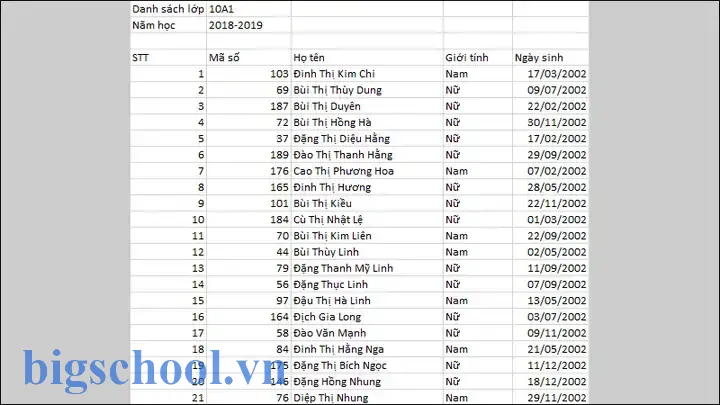 Cách In Giấy Khen Theo Danh Sách Trong Excel