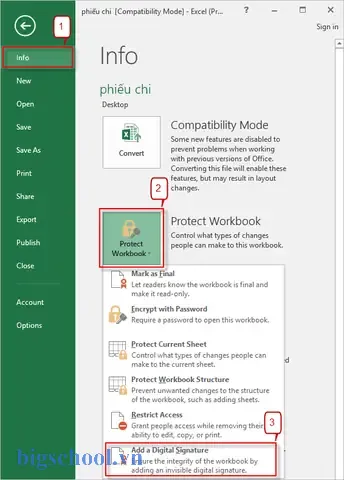 Cách Ký Chữ Ký Số Trên File Excel 2026: Hướng Dẫn Chi Tiết Và Thực Hành 7 Cách Ký Chữ Ký Số Trên File Excel 2016