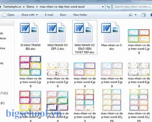 Cách Làm Nhãn Vở Học Sinh Trên Excel