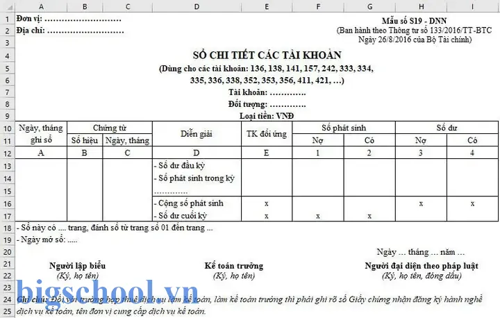 Cách Làm Sổ Chi Tiết Các Tài Khoản Trên Excel Cách Làm Sổ Chi Tiết Các Tài Khoản Trên Excel