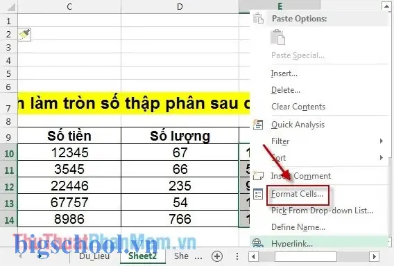Cách Làm Tròn Chữ Số Thập Phân Trong Excel Cách Làm Tròn Chữ Số Thập Phân Trong Excel
