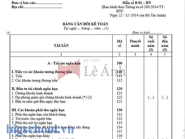 Cách Lập Bảng Cân Đối Kế Toán Trên Excel: Hướng Dẫn Chi Tiết Và Thực Tiễn 19 Cách Lập Bảng Cân Đối Kế Toán Trên Excel