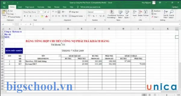 Cách Lập Bảng Theo Dõi Công Nợ Bằng Excel 17 Cách Lập Bảng Theo Dõi Công Nợ Bằng Excel