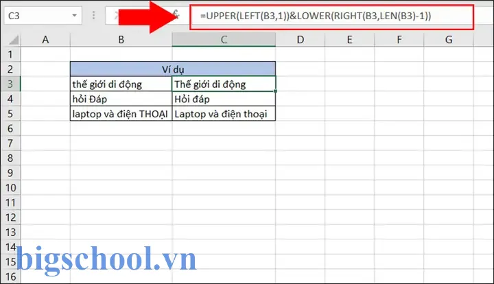 Cách Lấy Chữ Cái Đầu Tiên Trong Excel
