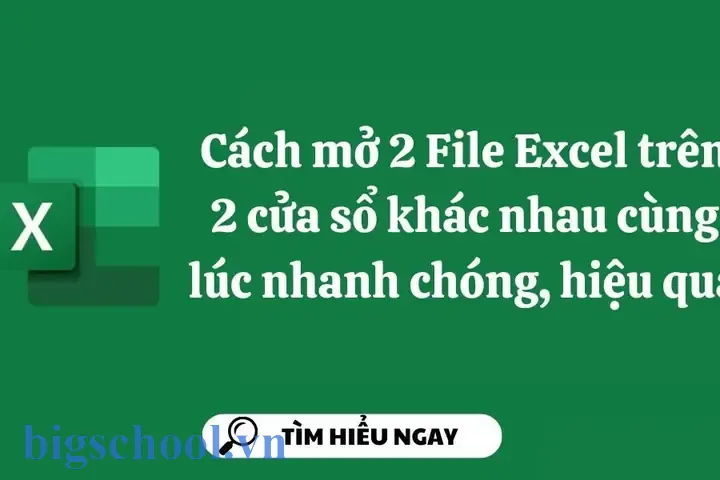 Cách Mở File Excel Thành Nhiều Cửa Sổ Khác Nhau