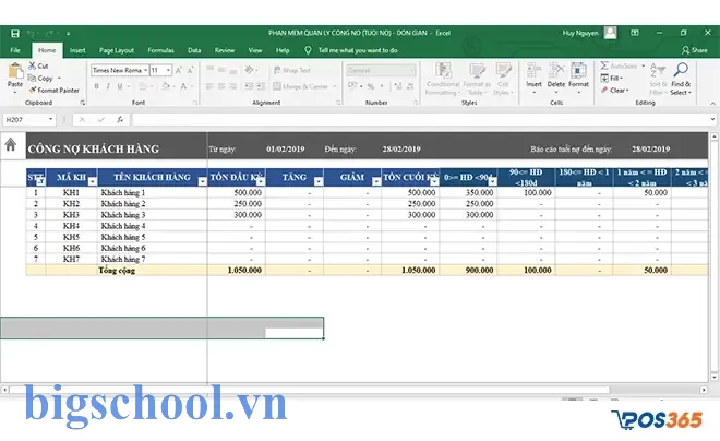 Cách Quản Lý Công Nợ Khách Hàng Bằng Excel – Giải Pháp Tối Ưu Cho Doanh Nghiệp 11 Cách Quản Lý Công Nợ Khách Hàng Bằng Excel