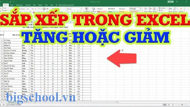 Cách Sắp Xếp Theo Thứ Tự Tăng Dần Trong Excel