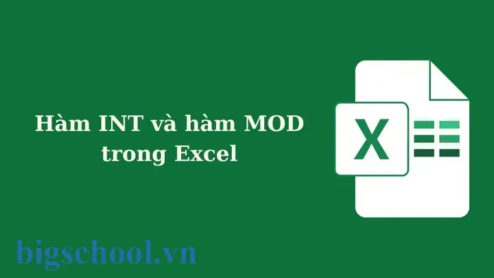 Cách Sử Dụng Hàm Int Và Mod Trong Excel 3 Cách Sử Dụng Hàm Int Và Mod Trong Excel