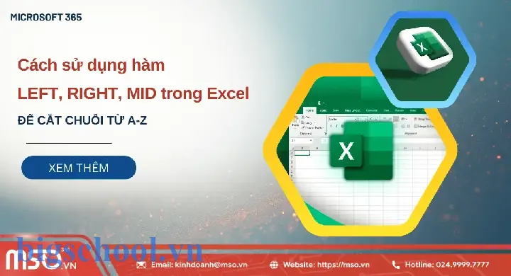 Cách Sử Dụng Hàm Left, Right, Mid Trong Excel 9 Cách Sử Dụng Hàm Left Right Mid Trong Excel