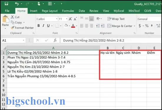 Cách Tạo 1 Ô Thành Nhiều Ô Trong Excel