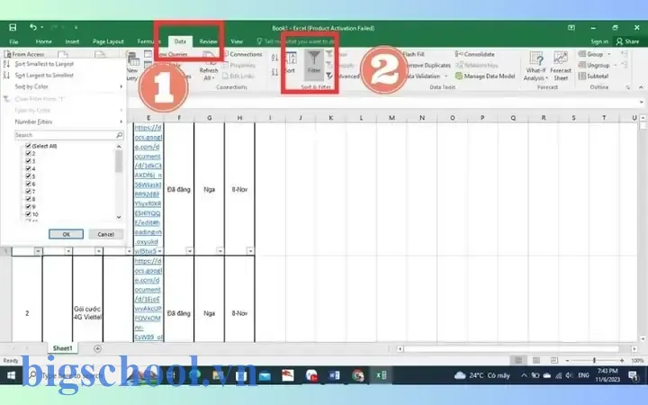 Cách Tạo Nút Sort Giống Như Filter Trong Excel