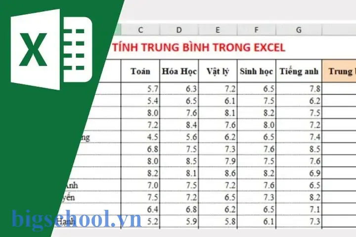 Cách Tính Điểm Trung Bình Cả Năm Trong Excel