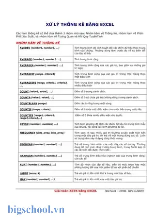 Cách Xử Lý Số Liệu Thống Kê Bằng Excel 9 Cách Xử Lý Số Liệu Thống Kê Bằng Excel