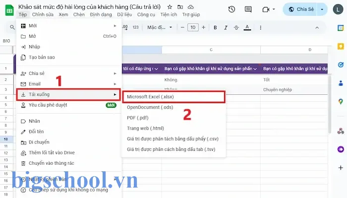 Cách Xuất Dữ Liệu Từ Google Form Sang Excel: Hướng Dẫn Chi Tiết Từng Bước 7 Cách Xuất Dữ Liệu Từ Google Form Sang Excel