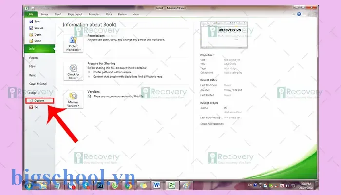 Cài Đặt Chế Độ Tự Lưu Trong Excel 2010