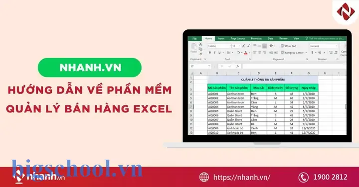 Chương Trình Quản Lý Bán Hàng Bằng Excel