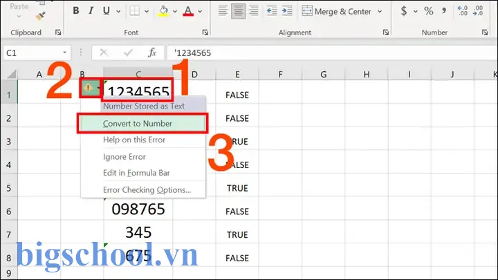 Chuyển Đổi Định Dạng Text Sang Number Trong Excel