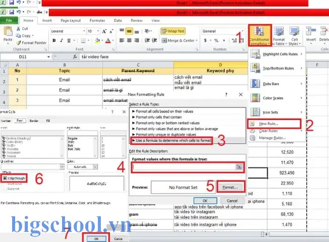 Công Thức Bỏ Dấu Gạch Ngang Trong Excel