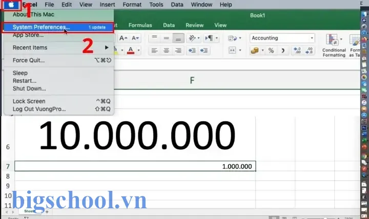 Đổi Dấu Phẩy Thành Dấu Chấm Trong Excel Macbook