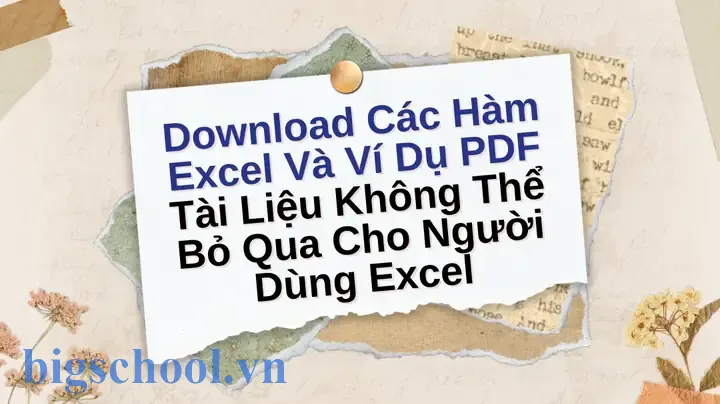 Download Các Hàm Trong Excel Và Ví Dụ Pdf
