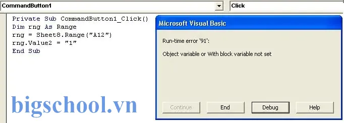 Excel Vba Run Time Error 91 Object Variable Not Set Excel Vba Run Time Error 91 Object Variable Not Set