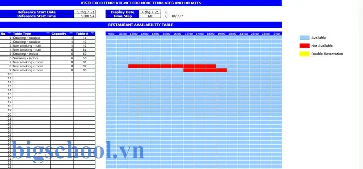 File Excel Quản Lý Đặt Phòng Khách Sạn