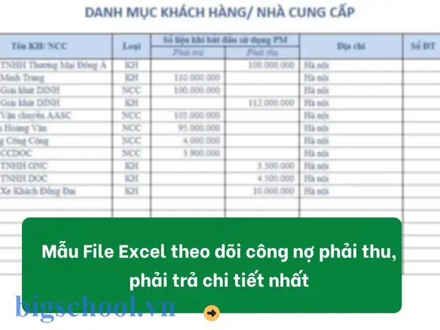 File Excel Theo Dõi Công Nợ Phải Thu Phải Trả File Excel Theo Dõi Công Nợ Phải Thu Phải Trả
