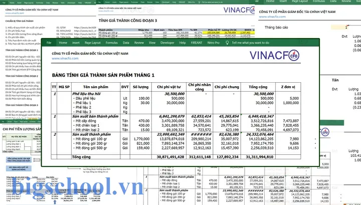 File Excel Tính Giá Thành Công Ty Sản Xuất: Hướng Dẫn Chi Tiết Để Tối Ưu Chi Phí Và Nâng Cao Hiệu Quả 15 File Excel Tính Giá Thành Công Ty Sản Xuất