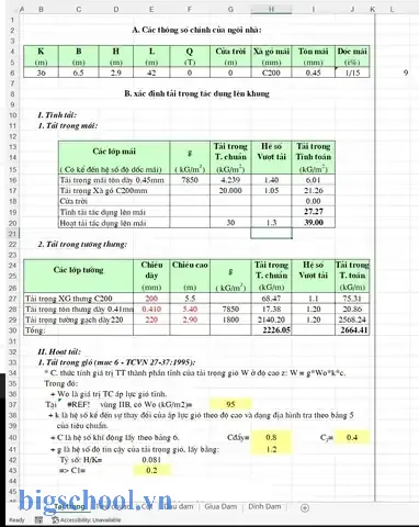 File Excel Tính Toán Kết Cấu Thép Nhà Công Nghiệp File Excel Tính Toán Kết Cấu Thép Nhà Công Nghiệp