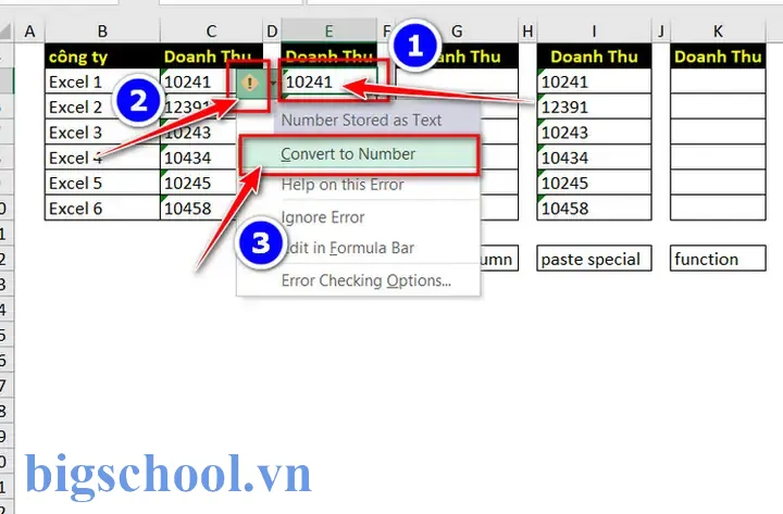 Hàm Chuyển Từ Số Sang Text Trong Excel Hàm Chuyển Từ Số Sang Text Trong Excel