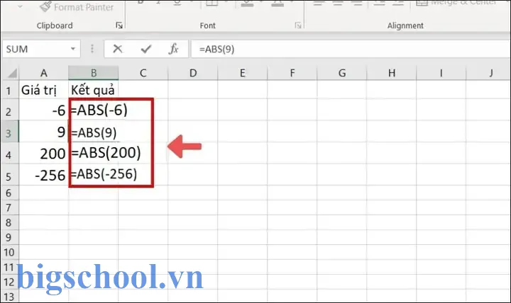 Hàm Tính Giá Trị Tuyệt Đối Trong Excel