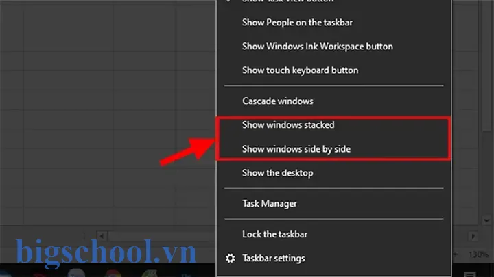 Hiển Thị Nhiều File Excel Trên Thanh Taskbar Win 10