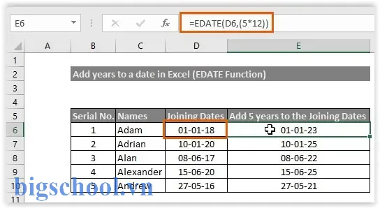 How To Add Years To A Date In Excel How To Add Years To A Date In Excel