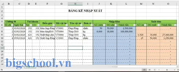Hướng Dẫn Tạo File Quản Lý Kho Bằng Excel: Các Bước Chi Tiết Và Công Thức Hiệu Quả 17 Hướng Dẫn Tạo File Quản Lý Kho Bằng Excel